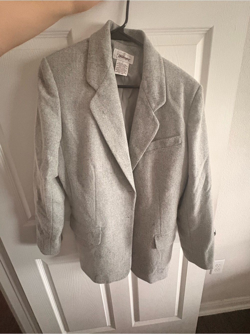 Worthington Light Gray Wool Blend Blazer